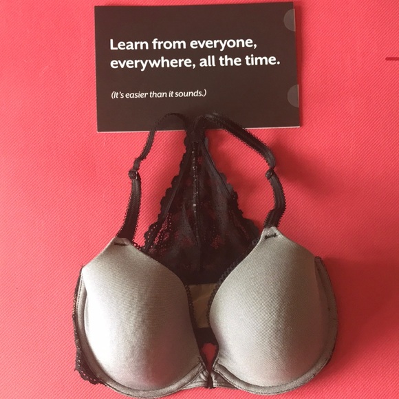 b’tempt’d 30DDD  bra EUC grey black racerback - Picture 5 of 10